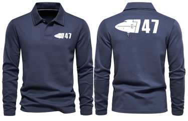 BOEING 747 LONG SLEEVE POLO